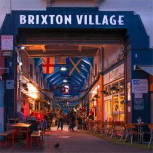 Brixton Village Market in Brixton London, England